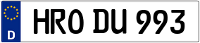 Trailer License Plate
